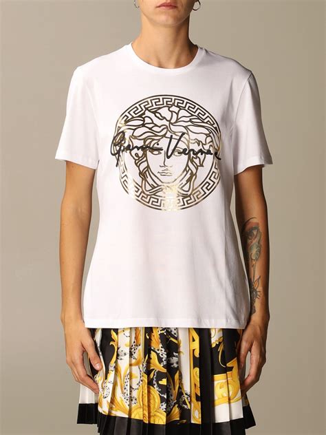 versace navy t shirt|Versace tee shirts women.